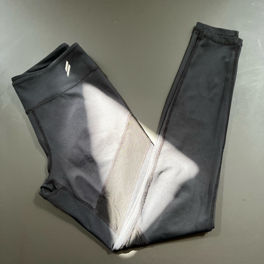 Do You Even black leggings mesh moto